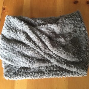 Faux fur infinity scarf